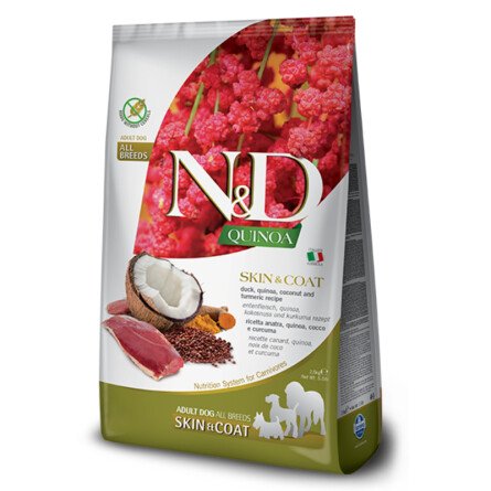 N&D Dog Quinoa Skin & Coat Duck Храна за Кучета