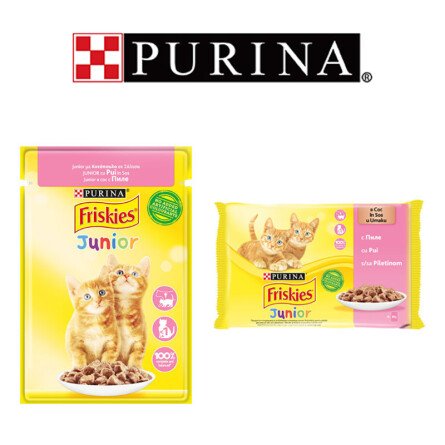 Friskies Kitten Pouch Храна за Котенца с Пиле 85 g