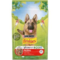 Friskies Active Храна за Кучета с Говеждо 10 kg