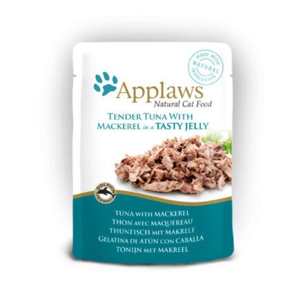 Храна за Котки Applaws Tuna Wholemeat with Mackerel in Jelly 70 g