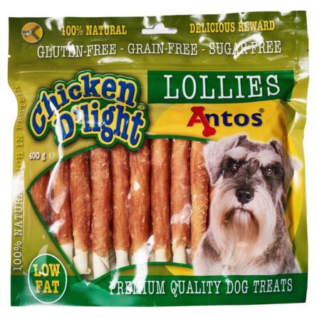 Пръчици Antos Chicken D'light Lollies 400 g