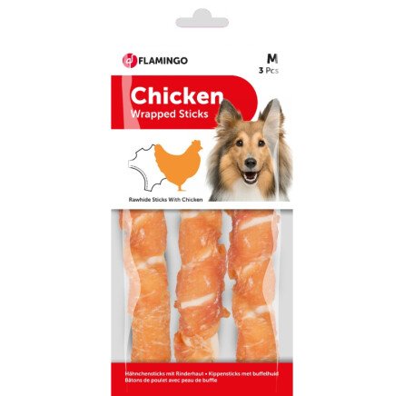 Flamingo Chicken Wrapped Stick 17 cm