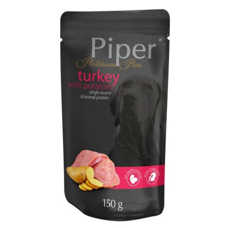 Piper Platinum Pure Пауч за Кучета с Вкус на Пуйка и Картофи 150 g