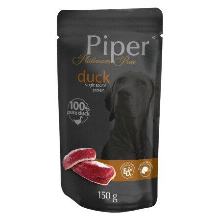 Piper Platinum Pure Пауч за Кучета с Патица 150 g