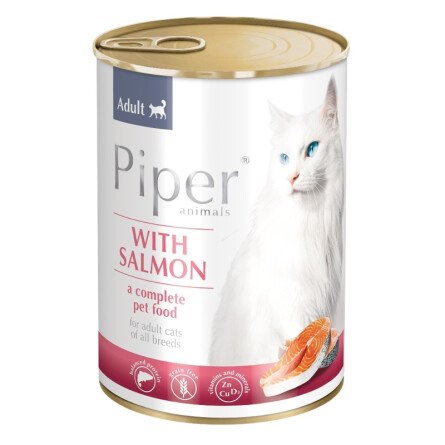 Piper Adult Храна за Котки със Сьомга 400 g