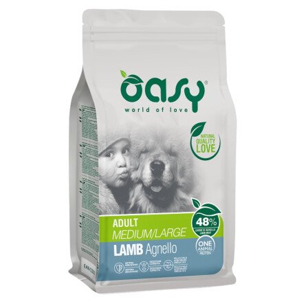 Oasy Lamb Monoprotein Adult храна за куче с Агнешко Месо 12 kg