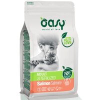 Oasy Cat Adult Salmon Sterilized Храна за Кастрирани Котки със Сьомга 7.5 kg