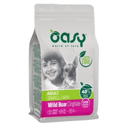 Oasy Wild Boar Monoprotein Adult Mini Храна за Куче с Глиганско Месо 2.5 kg