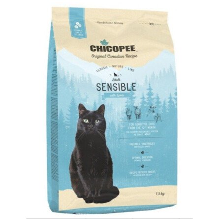 Chicopee Classic Nature Храна за Чувствителни Котки с Агне 1.5 kg