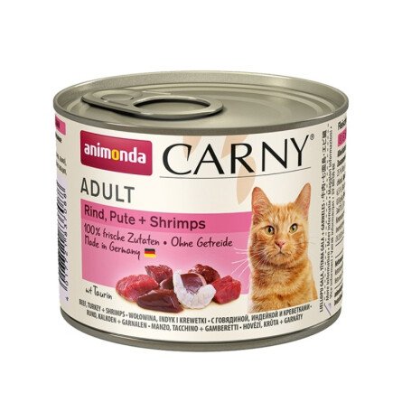 Carny Храна за Котки с Говеждо, Пуешко и Скариди