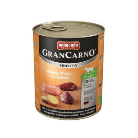GranCarno Sensitive Храна за Кучета с Пуйка и Картофи