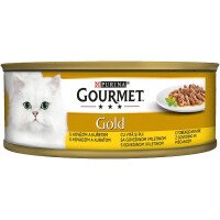 Gourmet Gold Храна за Котки с Говеждо и Пиле 85 g