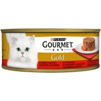 Gourmet Gold Храна за Котки с Говеждо и Домати 85 g