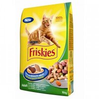 Friskies Cat Adult Храна за Котки с Месо, Дроб и Зеленчуци 10 кг