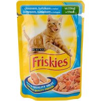 Friskies Pouch Adult Храна за Котки със Сьомга 85 g