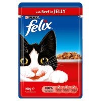 Felix Sensations Adult Pouch Храна за Котки с Говеждо 100 g
