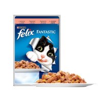 Felix Fantastic Pouch Храна за Котки със Сьомга 100 g