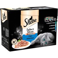 Sheba Selection In Sauce Fish Храна за Котки в Сос Рибно Меню 4 x 85 g