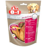 8in1 Pro Skin and Coat Лакомство за Кучета Филенца с Пиле