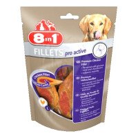 8in1 Pro Active Лакомство за Кучета Филенца с Пиле