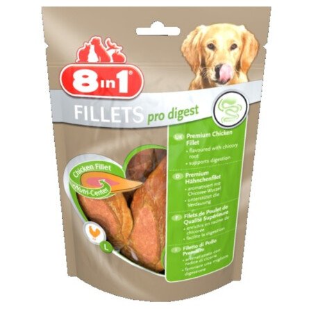 8in1 Pro Digest S Лакомство за Кучета Филенца с Пиле