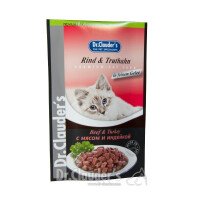 Dr. Clauder's Premium Pouches Храна за Котки с Говеждо и Пуйка 100г