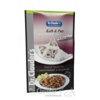 Dr. Clauder's Premium Pouches Храна за Котки с Телешко и Пуйка 100г