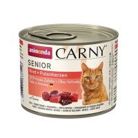 Carny Senior Храна за Котки с Говеждо и Патешки сърца 200 g